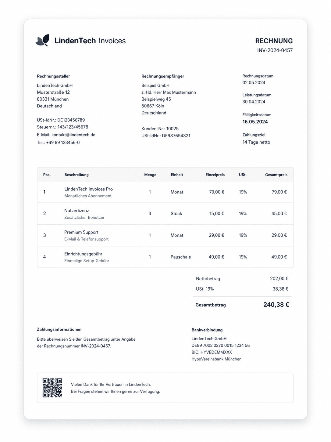 classic invoice template thumbnail